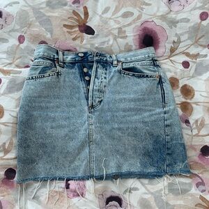 MANGO Denim Mini Skirt
